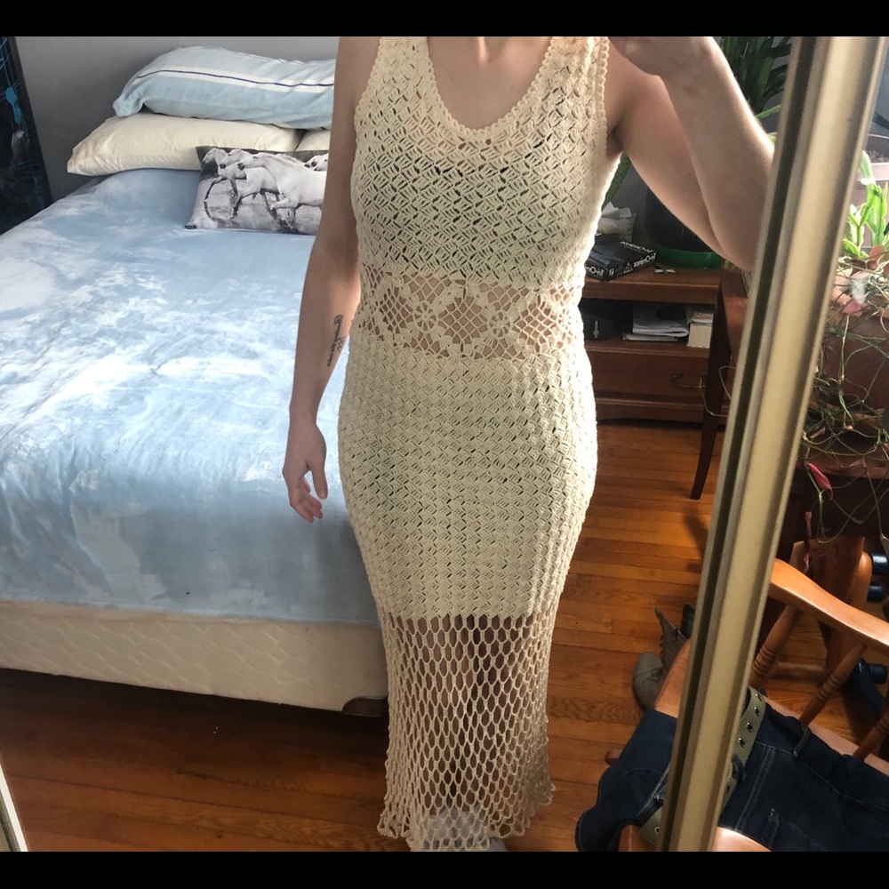 Boho Crochet Maxi Dress